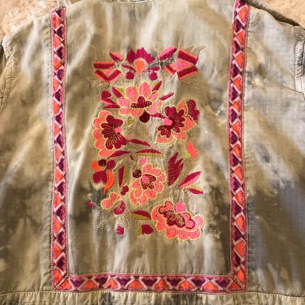 Free people tie dye festival jacket